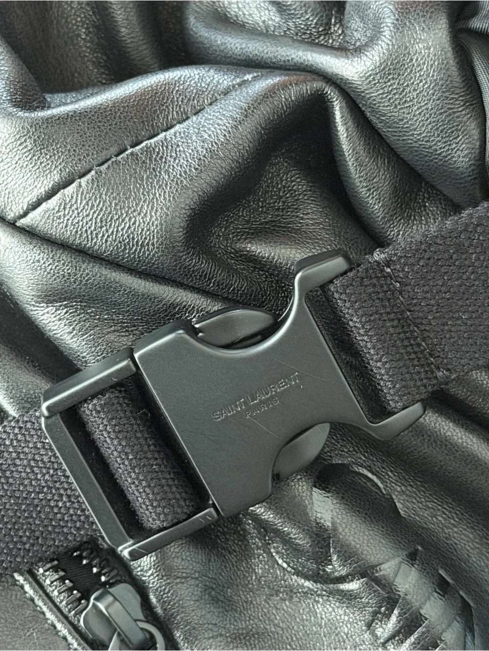 Saint Laurent YSL Black Leather Backpack NWT $2350